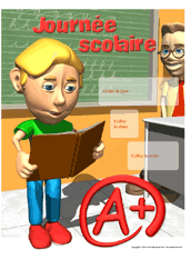 Calendrier perp&eacute;tuel journ&eacute;e scolaire