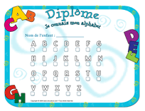 Dipl&ocirc;me - alphabet