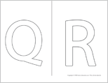 Ouvrir - lettres noir et blanc
