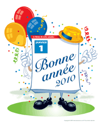 Affiche th&eacute;matique - Bonne ann&eacute;e 2010