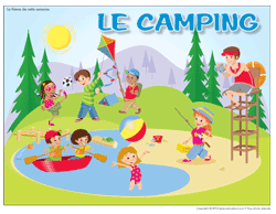 Affiche th&eacute;matique - Le camping