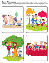 Jeu d&rsquo;images -  La famille