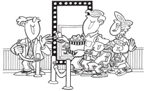Images &agrave; colorier sur le th&egrave;me- La famille