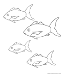 Ouvrir mod&egrave;le de poissons vari&eacute;s