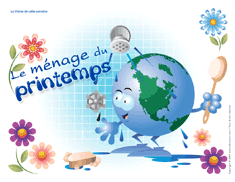 Affiche th&eacute;matique - Le m&eacute;nage du printemps