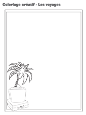 Coloriage cr&eacute;atif- Les voyages